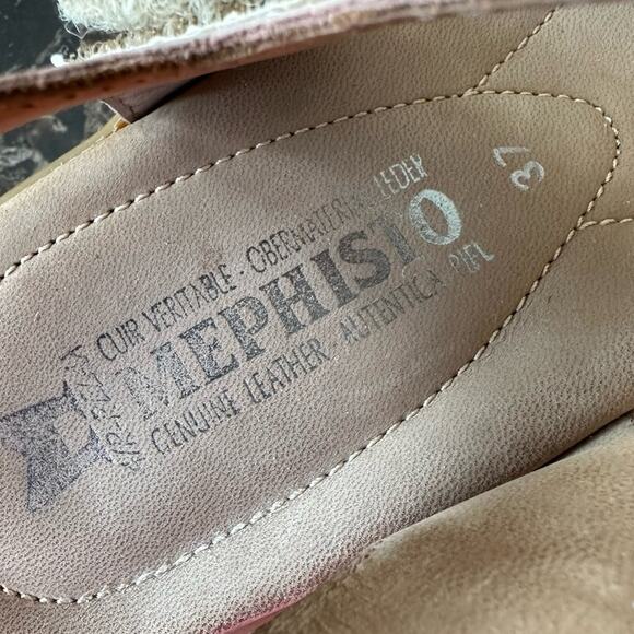 Mephisto Pattie Velcro Sandals Neutral Boho Summer Coastal Mermaid Seashell 7 - Picture 10 of 11